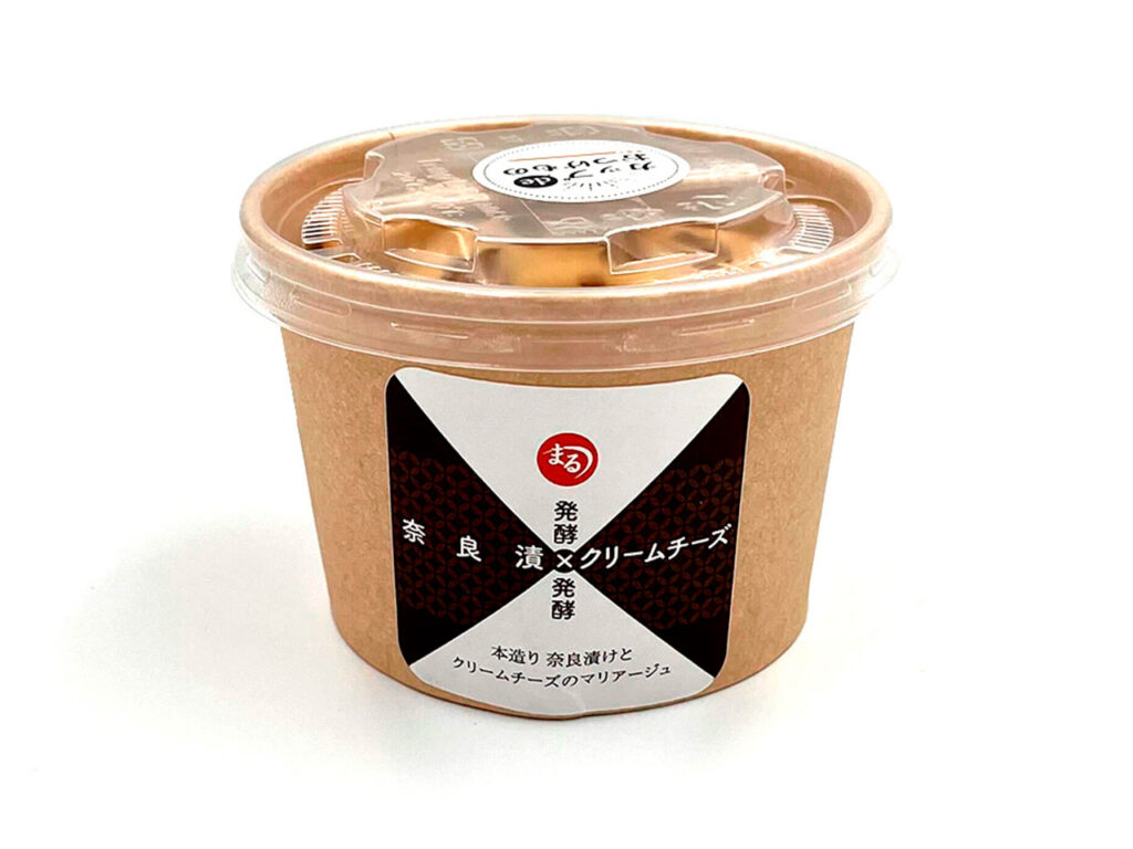 カップde漬物・奈良漬×クリームチーズ